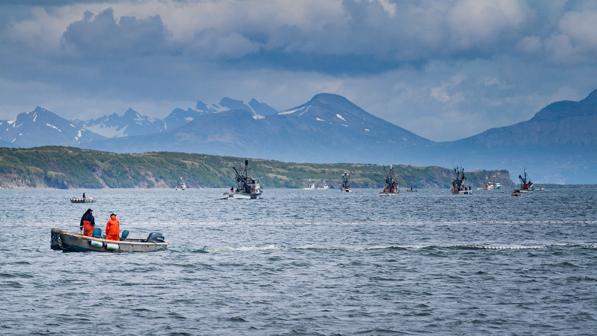 Alaska fishers, like these purse seiners on the Alaska Peninsula, aren't to blame for management that leaves ESA-listed Chinook unaccounted for. Fishers follow the rules they're given; this legal action targets the management responsible for those rules. Photo by Conrad Gowell.